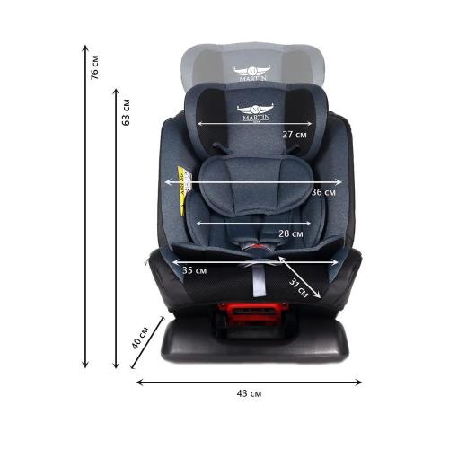 Автокресло Martin noir DISCOVERY Traffik Blue 0-36 кг (без Isofix)