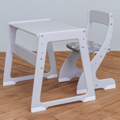 Комплект детской мебели стол стул с подушкой Друг Кузя Павлин-мини Серая звезда граффити