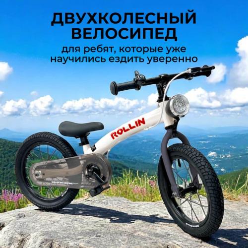 Детский беговел Bubago Rollin 166-2 Серый (14")