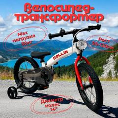 Детский беговел Bubago Rollin 166-3 Красный (14")