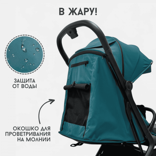 Коляска детская прогулочная BubaGo LUNA BG 154-2 Синий