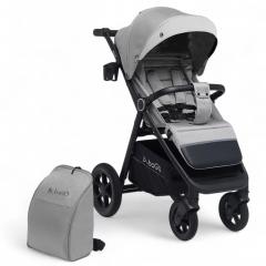 Коляска детская прогулочная BubaGo BASS Light-grey Светло-серый (черная рама) BG 130-1