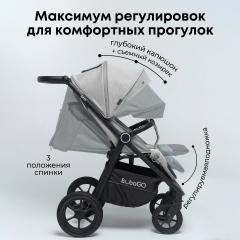 Коляска детская прогулочная BubaGo BASS Light-grey Светло-серый (черная рама) BG 130-1
