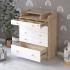 Комод пеленальный Атон Leo 805 с органайзером (дуб сонома/белый) 9108824