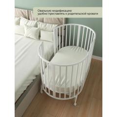 Кроватка детская универсальная 6/1 PITUSO Stella маятник Белый-Белый 106501