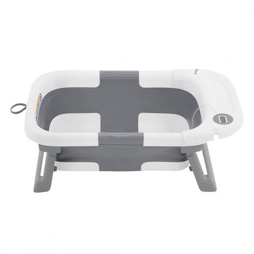 Ванночка складная PITUSO Grey Серый 68см FG1150-Grey (двойное сложение, термометр)