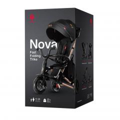 Велосипед трехколесный QPlay Nova+ Plus S700 (черный/золотистый)