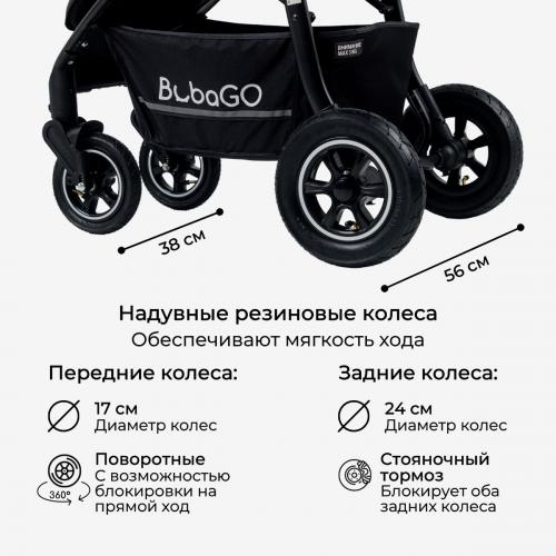 Коляска прогулочная Bubago Sorex BG 107-1 Black Army Мистический черный