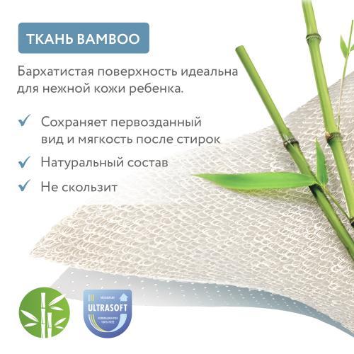 Наматрасник детский овальны Plitex Bamboo Waterproof Lux Oval 125х75 (резинка по периметру)