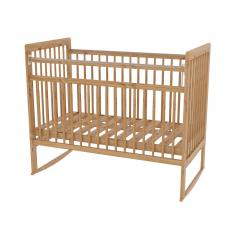 Кроватка Bambini 16.20.16.03 Bambini с Балясинами Коричневый / brown (ножки, дуги-качалки, колёсики)
