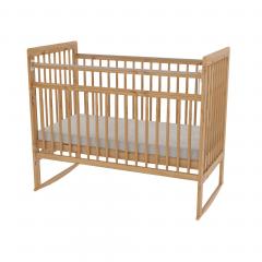 Кроватка Bambini 16.20.16.03 Bambini с Балясинами Коричневый / brown (ножки, дуги-качалки, колёсики)