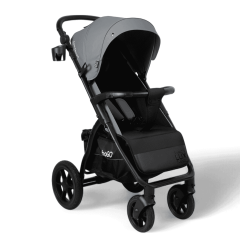 Коляска детская прогулочная BubaGo BG 168-3 MODEL CROSS City LUX Темно Серый