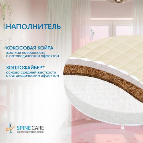Детский матрас круглый в кроватку Bambola ROUND HOLO + KOKOS 8 (75х75) RHK-8