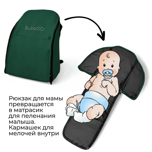 Коляска детская прогулочная BubaGo MODEL ONE BG 173-3  Зеленый