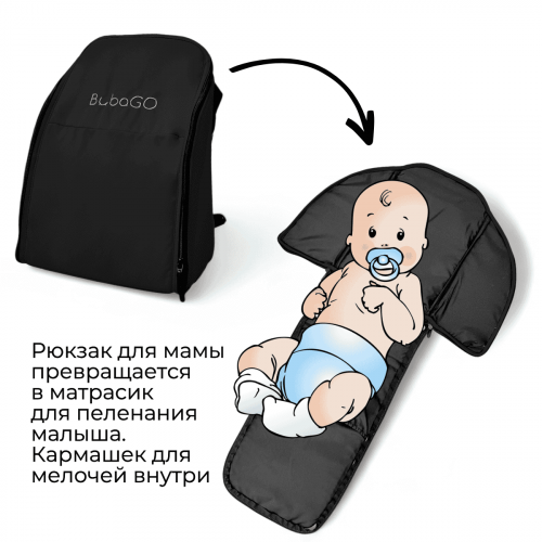 Коляска детская прогулочная BubaGo MODEL ONE BG 173-2 Черный