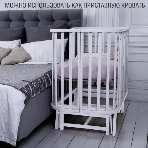 Кровать детская Sweet Baby Barocco New Белый/Белый с маятником