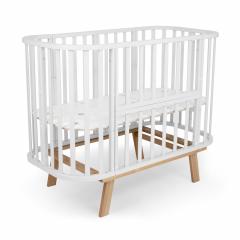 Кровать детская Sweet Baby Barocco New Белый/Натуральный с маятником