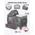 Кровать-манеж Lionelo Sven Plus (Grey Scandi) серый