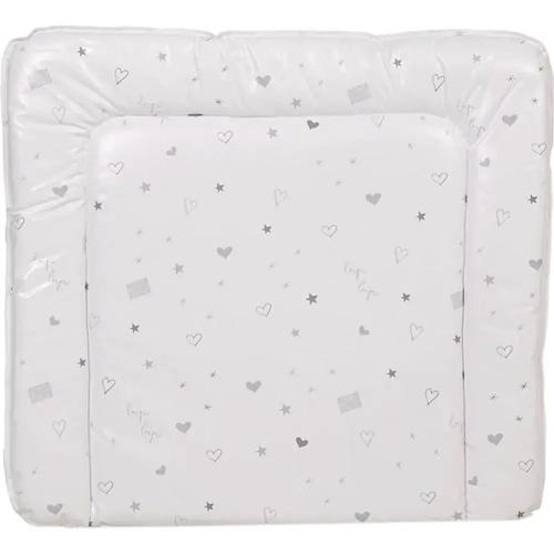 Пеленальный матрас Polini Kids French Teddy 70х50 см (белый/серый) 5807480