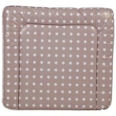 Пеленальный матрас Polini Kids Звезды мягкий 77х72 см (макиато/белый) 5689999