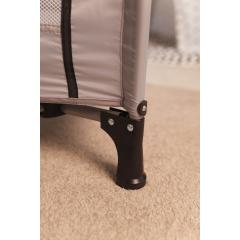 Манеж Martin noir Nearby Cozy Grey (опускной борт, 2 уровня, 90х50 см) светло-серый