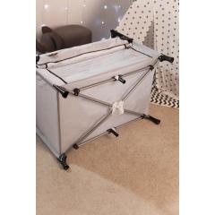 Манеж Martin noir Nearby Cozy Grey (опускной борт, 2 уровня, 90х50 см) светло-серый