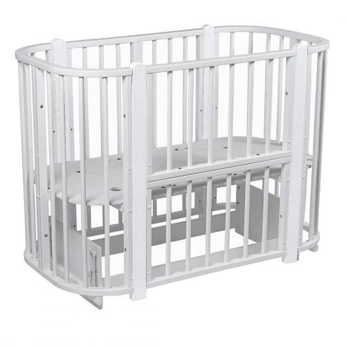 Кроватка PITUSO Asti J 511 Серый-Белый 5/1 маятник