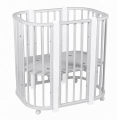 Кроватка PITUSO Asti J 511 Серый-Белый 5/1 маятник