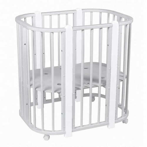 Кроватка PITUSO Asti J 511 Серый-Белый 5/1 маятник