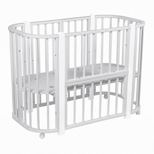 Кроватка PITUSO Asti J 511 Серый-Белый 5/1 маятник