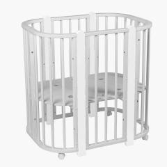 Кроватка PITUSO Asti J 511 Серый-Белый 5/1 маятник