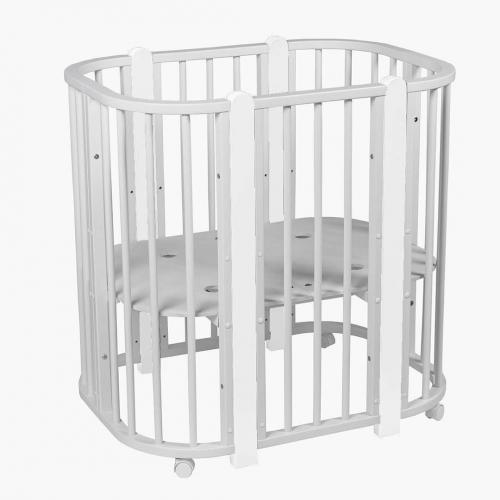 Кроватка PITUSO Asti J 511 Серый-Белый 5/1 маятник