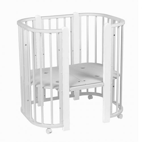 Кроватка PITUSO Asti J 511 Серый-Белый 5/1 маятник