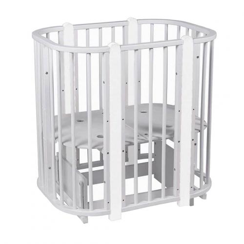 Кроватка PITUSO Asti J 511 Серый-Белый 5/1 маятник