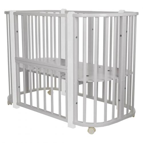 Кроватка PITUSO Asti J 511 Серый-Белый 5/1 маятник