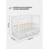 Детская кроватка Rant Indy Box / 780 (Cloud White) 9170536 (быстросъемная стенка)