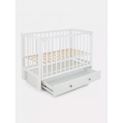 Детская кроватка Rant Indy Box / 780 (Cloud White) 9170536 (быстросъемная стенка)