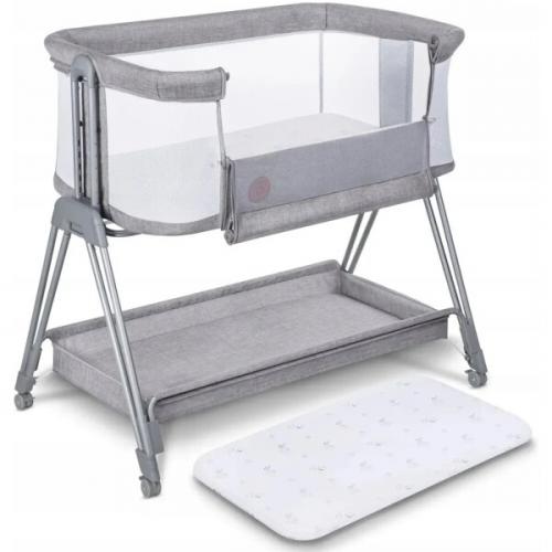 Колыбель кроватка Lionelo Luna (Grey Concrete)