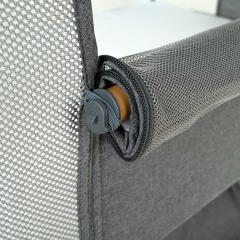 Колыбель Pituso Flora dark grey серый / графит (маятник) + Подарок (бутылочка)