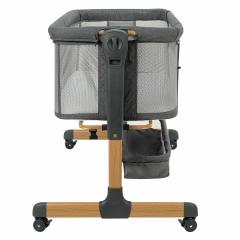 Колыбель Pituso Flora dark grey серый / графит (маятник) + Подарок (бутылочка)