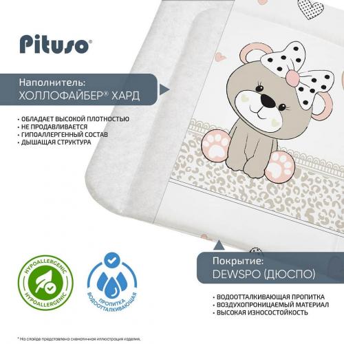 Матрасик для пеленания Pituso Мишка-малышка PT/ПН-01 55х65 см (дюспо)