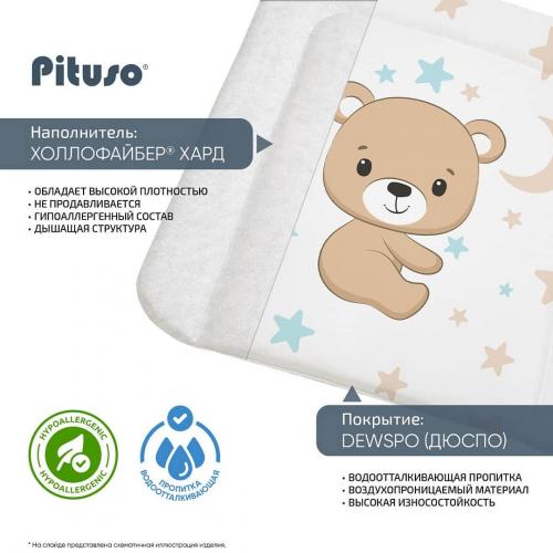 Матрасик для пеленания Pituso Мишутка PT/ПН-02 55х65 см (дюспо)