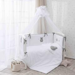 Комплект в кроватку Perina Teddy love ТЛ6-01.13 (Мишка Серо-оливковый) 6пр.