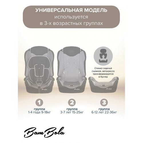 Автокресло BamBola Primo Мокко соты (9-36 кг) KRES4305