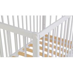 Детская кроватка Фея 100 Лея 90х50см 0003161-04 (белый)  8527725 (колеса)