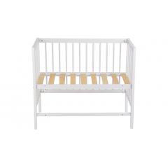 Детская кроватка Фея 100 Лея 90х50см 0003161-04 (белый)  8527725 (колеса)