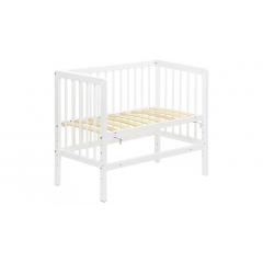 Детская кроватка Фея 100 Лея 90х50см 0003161-04 (белый)  8527725 (колеса)