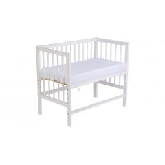 Детская кроватка Фея 100 Лея 90х50см 0003161-04 (белый)  8527725 (колеса)