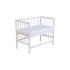 Детская кроватка Фея 100 Лея 90х50см 0003161-04 (белый)  8527725 (колеса)