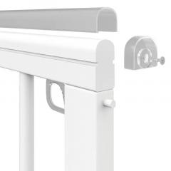 Детская кроватка PITUSO TINY ящик-маятник/колесо Белая аляска / быстросъемная стенка